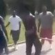 Scene from footage showing several teens enaged in a brawl that led to the death of Demajhay Bell, 18
YouTube screenshot
